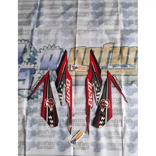 Striping Motor all New Honda Beat HITAM tahun 2018 Sticker Honda Beat New 2018 full body