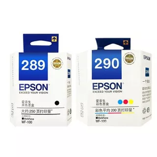 tinta  cartridge Epson 289 black + 290 color original for printer epson wf - 100