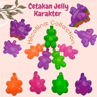 @4pcs Cetakan Jelly Karakter | Cetakan Puding | Cetakan Nasi | Cetakan Bolu kukus