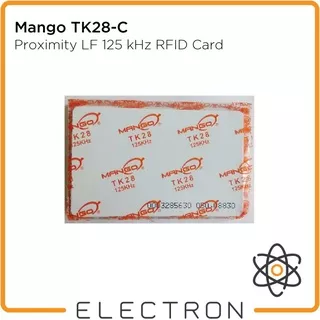 Mango TK28-C LF RFID 125kHz Proximity Card Tag EM TK4100 Kartu Akses Absensi