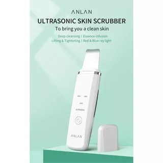 Pembersih Wajah Elektrik Waterproof Elektric Ultrasonic Perawatan Kulit kecantikan / ANLAN Ultrasonic Skin Scrubber Ion Face Cleaning Shovel Peeling Facial Lifting Machine Acne Blackhead Removal Red Light Therapy