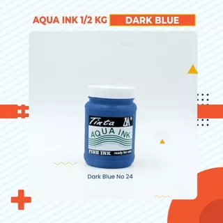 Cat Sablon Kardus, Kertas & Styrofoam Aqua Ink - 1/2 Kg  - Warna Dark Blue