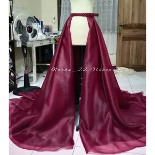 Ekor Pengantin Organza/Ekor Kebaya/Ekor Gaun/Ekor Pengantin Murah