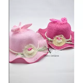 TOPI PANTAI ANAK PEREMPUAN TOPI MUTIARA