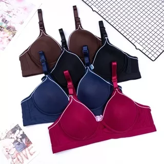 BEE - Bra Push Up Polini Bh Ukuran Besar 36 38 40 42 Tanpa Kawat Kancing 3 Polini A81