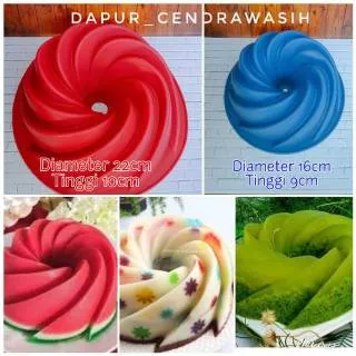 Cetakan Puding Ulir Twister Silikon Silicone