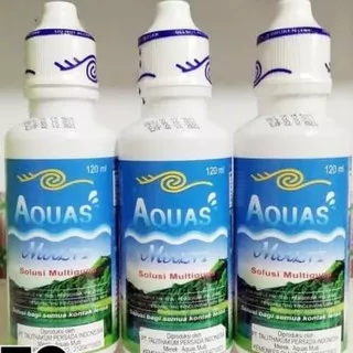 Aquas Cairan Softlens 120ml / Air Pembersih Soflen Aquas