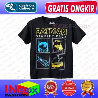 Kaos atasan anak laki-laki dan perempuan lengan pendek d&c ukuran 1-10 tahun starter pack SF0190