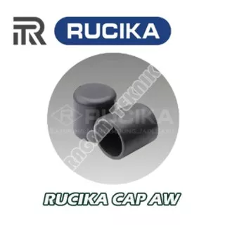 Rucika Cap 1/2 0,5 inch AW Dop Tutup Pipa Fitting PVC Polos Tanpa Drat Paralon Sambungan
