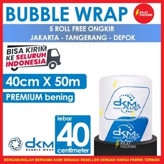 Bubble Wrap 50m x 40cm BENING BIRU premium delkomas