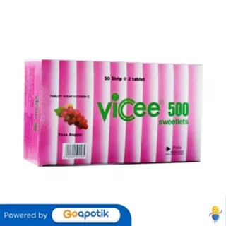Vicee 500 Rasa Anggur Box 100 Tablet