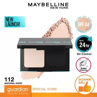 MAYBELLINE Fit Me 24HR Oil Control Powder Foundation 83g - 112 Natural Ivory Bedak Two Way Cake TWC SPF44 PA++++
