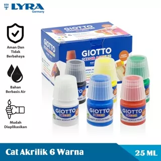 Giotto Cat Akrilik 6 Pcs 25 Ml Decor Acrilic Matt Effect Paint Cat Acrilic Lyr-538200