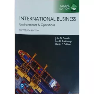 International Business 16ED 2019 Environments and Operations 9781292214733