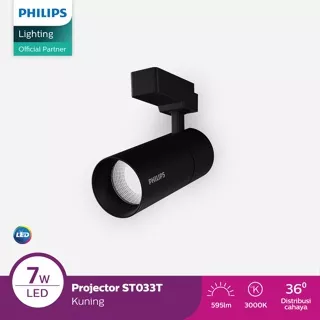 Philips LED Projector ST033T Track Light Hitam 7W 3000K 36D