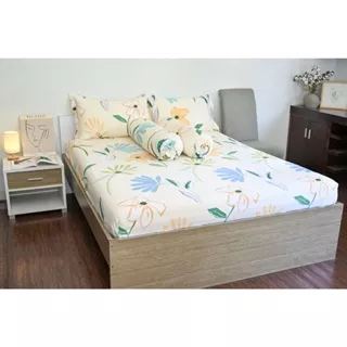 QUEEN - BLOOMING PATIO 160x200x35 cm - Sprei Leven Cotton 100% Katun