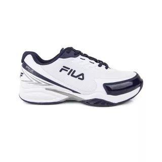 FILA Sepatu Tennis Pria Advantage T7 - WHITE/WHITE/NAVY