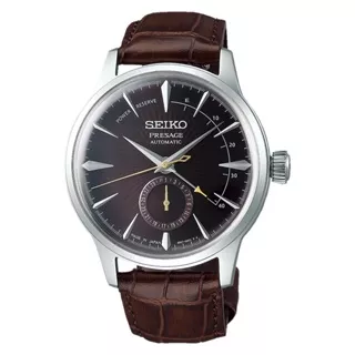 Jam Tangan Pria Seiko Presage SSA393J1 Cocktail Black Cat Martini Automatic Brown Dial Brown Leather Strap