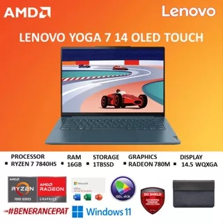 LENOVO YOGA PRO 7 14 RYZEN 7 7840HS 16GB 1TB RADEON 780M W11+OHS 14.5 WQXGA 90HZ BLIT -2CID