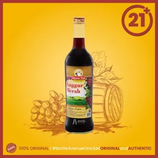Anggur Merah Gold Cap Orang Tua 19.7% 620 ml ( 100% Resmi dan Original By Bottle Avenue )