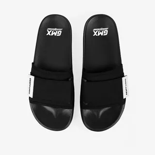 Geoff Max - Quincy Black | Sandal Pria Wanita Sendal Slop Slipper Anti Licin