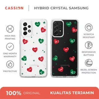 Hybrid Case For Samsung A54 A34 A14 A53 A33 A73 A52 A72 A22 4G A32 4G A51 A71 5G Cassion Romantic Xmas