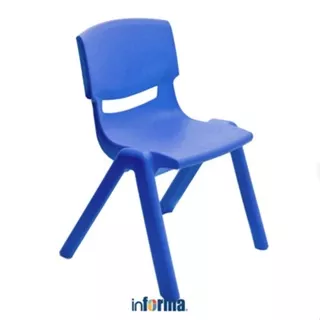 Informa Yaris Kursi Anak - Biru Tua Tempat Duduk Anak Kids Chair Bangku Sandaran Plastik