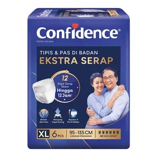 Confidence Ekstra Serap Popok Celana Dewasa XL 6 pcs