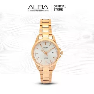 ALBA Jam Tangan Wanita AH7S38 Quartz Stainless Steel Rose gold Watch