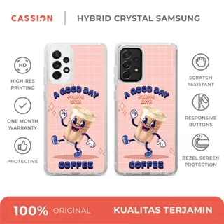 Cassion Hybrid Case For Samsung A54 A34 A14 A53 A33 A73 A52 A72 A22 4G A32 4G A51 A71 5G Case Morning Starter