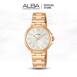 ALBA Jam Tangan Wanita AH8422 Quartz Stainless Steel Rose Gold Watch
