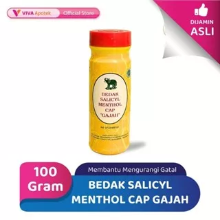 Bedak Salicyl Menthol Cap Gajah 100Gr