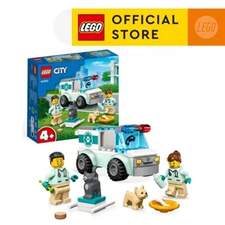 LEGO City 60382 Vet Van Rescue Building Toy Set (58 Pieces) Building Blocks for Kids (4 Tahun+)