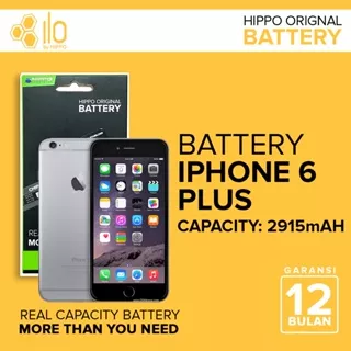 Hippo Baterai Baterry 100% ORI Baterai iPhone 6 Plus 2915Mah Original Batere Premium Batu Batre Batrai Handphone Garansi Resmi
