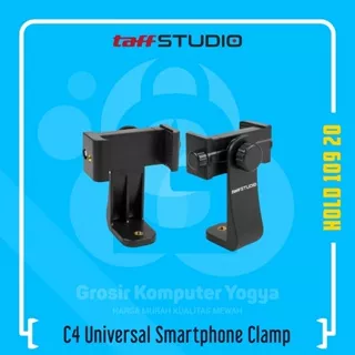 TaffSTUDIO C4 Universal Smartphone Clamp 1/4 Screw Mount Holder