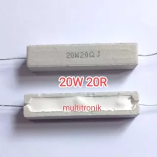 Resistor 20W 20R resistor kapur 20watt 20R