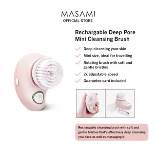 Masami Rechargable Deep Pore Mini Cleansing Brush / Pembersih Muka