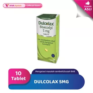 Dulcolax 5 mg untuk Meringankan Sembelit (10 Tablet)