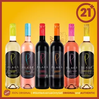 Plaga Wine Semua Variant Red Wine / White White / Rose Wine / Moscato Wine 750 ml