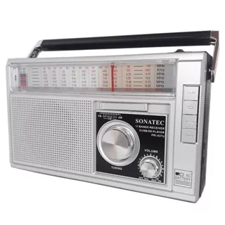 Radio Sonatec PRI-037 Radio Portable Am Fm - Silver