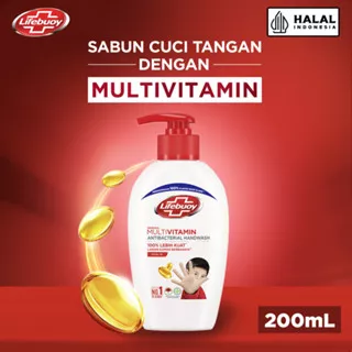 Lifebuoy Sabun Cuci Tangan Total 10 200 Ml - Sabun Cuci Tangan Anti Bakteri, Hand Wash