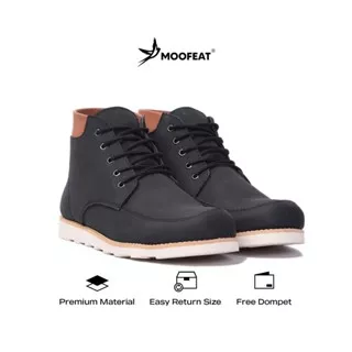 Moofeat Edward - Sepatu Pria Casual Boot Kulit Original