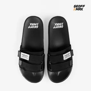 Geoff Max - Freddo Black | Sandal Pria Wanita Sendal Slop Slipper Anti Licin