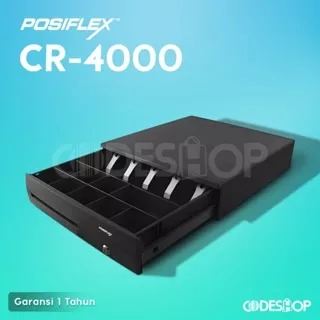 LACI UANG POSIFLEX CR4000 RJ11 | CASH DRAWER POSIFLEX CR-4000 BLACK