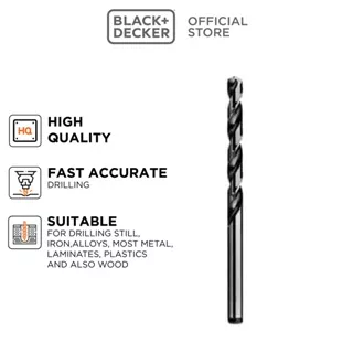 Black+Decker Mata Bor 8mm HSS Drill Bit Black (A8077)