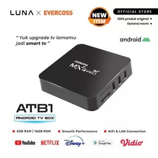 LUNA X Evercoss Android TV BOX ATB1 garansi resmi