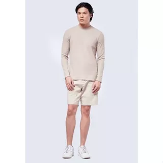 Executive Regular Fit Woven Short Pants Beige