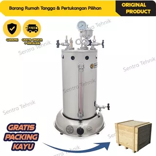 [Gratis Ongkir Cargo] SINATEX 10 Ltr Boiler Otomatis Manual Setrika Uap Laundry 10 Liter Siap Pakai Lengkap Boiler Laundry