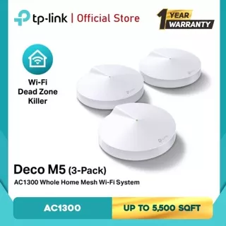 TP-Link / TPLink DECO M5 AC1300 Whole Home Mesh Wi-Fi System (1 Pack)