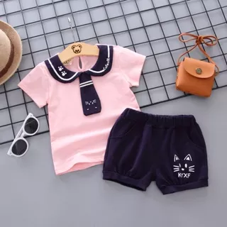 Baju Setelan Anak Bayi Perempuan Super Cute | Setelan Premium Anak Model Korea